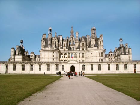 Chambord castle in Loire France