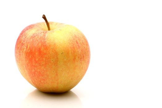 one apple isolated on white background