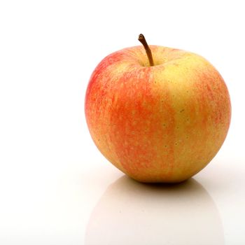 one apple isolated on white background