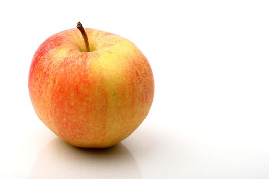 one apple isolated on white background