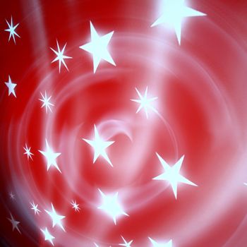 red christmas stars abstract background