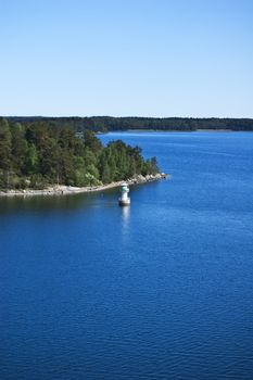 Swedish archipelago in sunny day