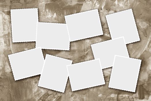 Grunge papers design in scrap booking style photo-frameworks
