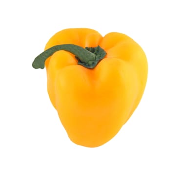 Colorful bell pepper isolated on white background