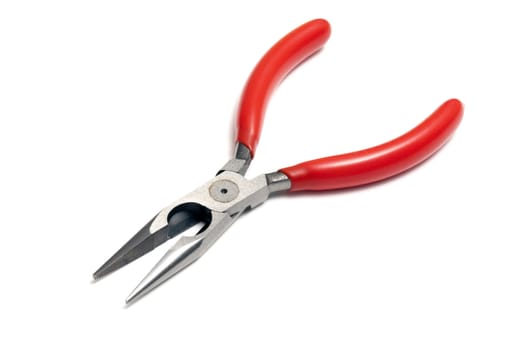 Flat pliers isolated on white background