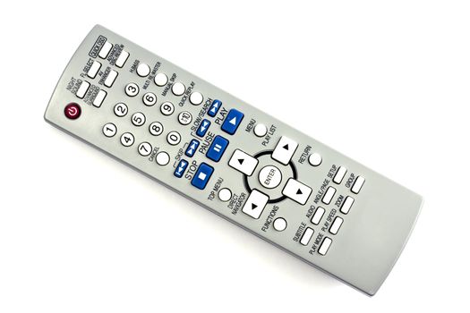 TV remote control isolated on white background