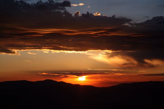 Beautiful and colorful sky