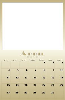 every month of the 2010 year calendar
