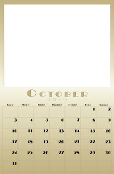 every month of the 2010 year calendar