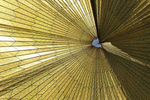 Military Parachute From Underneath Creating a Stunning Glass Like Pattern