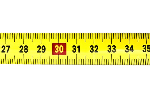 Tape measure isolated on white background 
