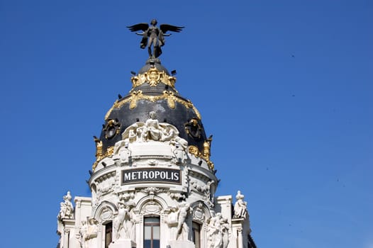 Building in the center of Madrid, Spain