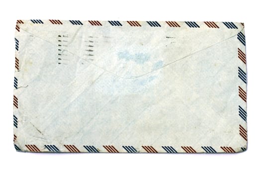 Old envelope isolated on white background. 
