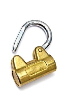 Padlock isolated on white background 

