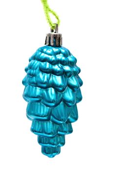 Christmas decorations isolated on white background 
