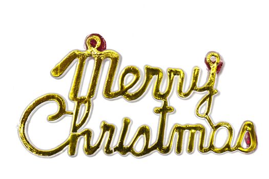 Christmas decorations isolated on white background 
