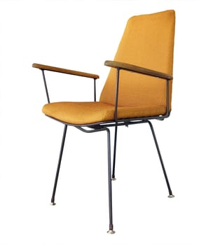 Orange Chair isolated with clipping path      