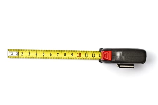 Tape measure isolated on white background 
