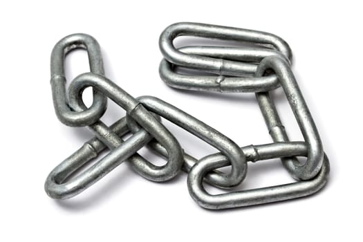 Chains isolated on white background