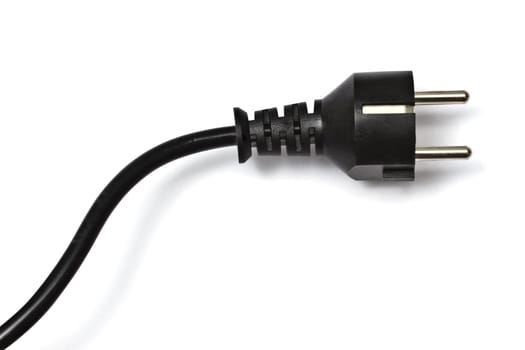Electric plug isolated on the white background 
