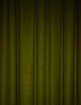 Deep green draped background