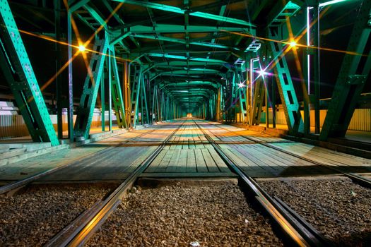 Gdanski Bridge in Warsaw,  Poland