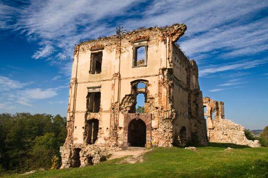 Ruins of a castle in Bodzentyn