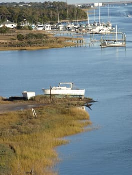 Along the inter-coastal waterway in North Carolina