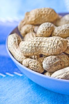 healthy nuts peanuts in a bowl shallow depth of view