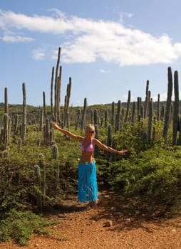 girl caribean island sky sun