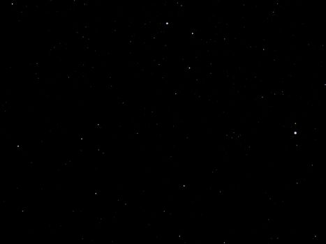 Stars in the dark sky at night