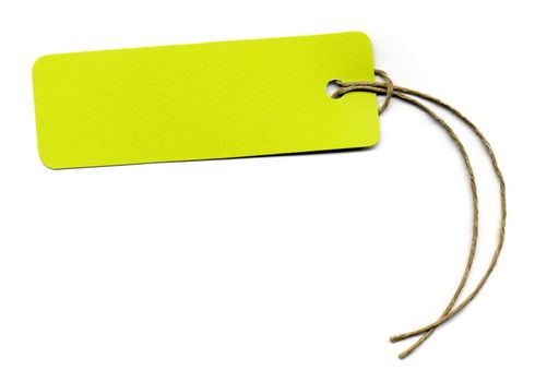 Price tag or address label with string