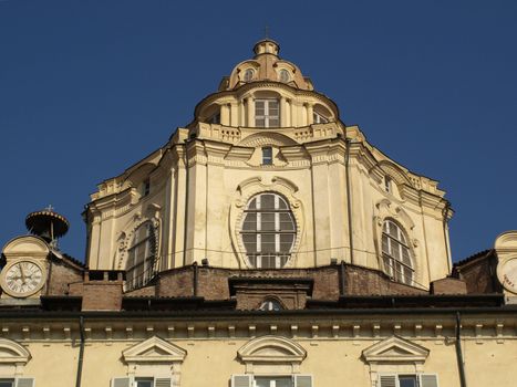Baroque church of San Lorenzo in Turin (Torino)