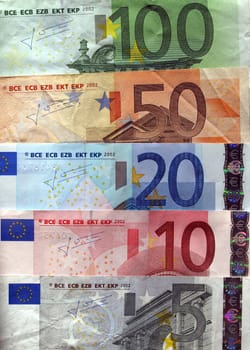 Euro banknote (currency of the European Union)