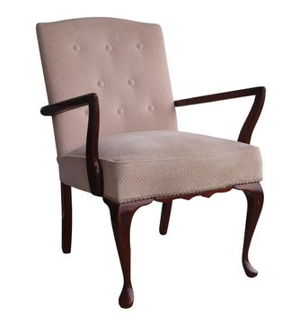 Antique Chair isolated with clipping path         