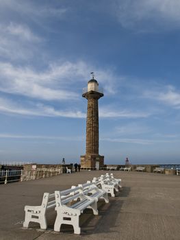 After the crowd have gone home for tea Whitby pier is left in peace revealing its quiet drama