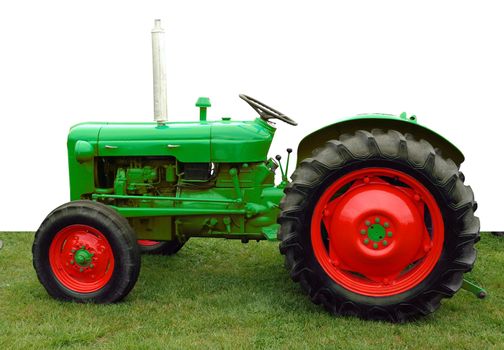 1960 Fordson Dexta Tractor isolated with clipping path       