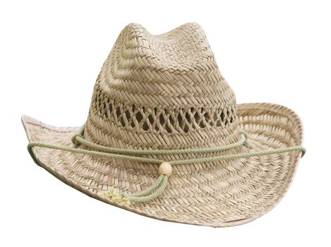 Flax Woven Stetson isolated with clipping path       