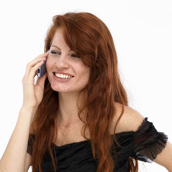 Young woman on mobile phone