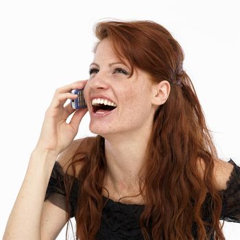 Young woman on mobile phone