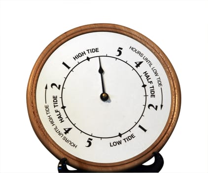 Tide Clock isolated with clippng path     
