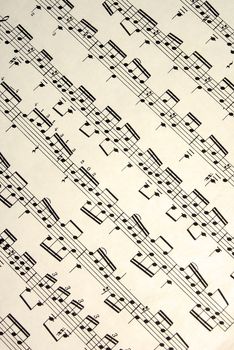 A Closeup shot of a music sheet