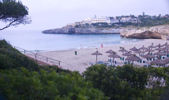 beautiful beach in the mountains of mallorca spain