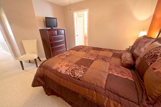 A Queen Bedroom, Interior Shot of a Home