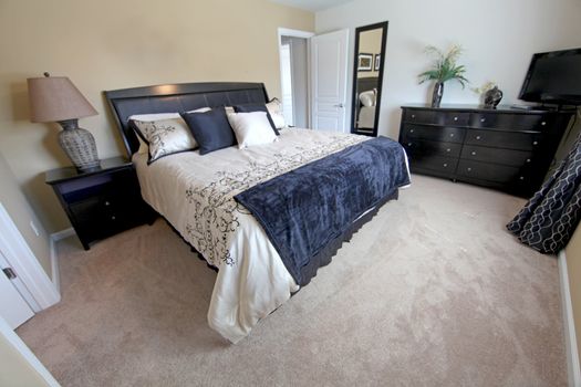 A King Bedroom, Interior Shot of a Home