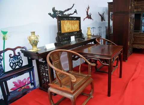 Chinese traditional houses of the living room furnishings