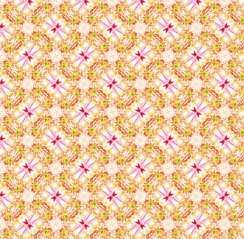 Pink Gerbera seamless pattern background