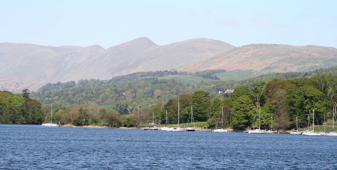 large lake in the middle of the countryside