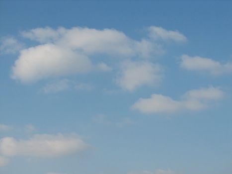 Sky with clouds, usable as background