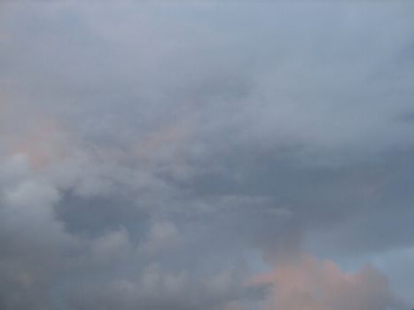 Sky with clouds, usable as background